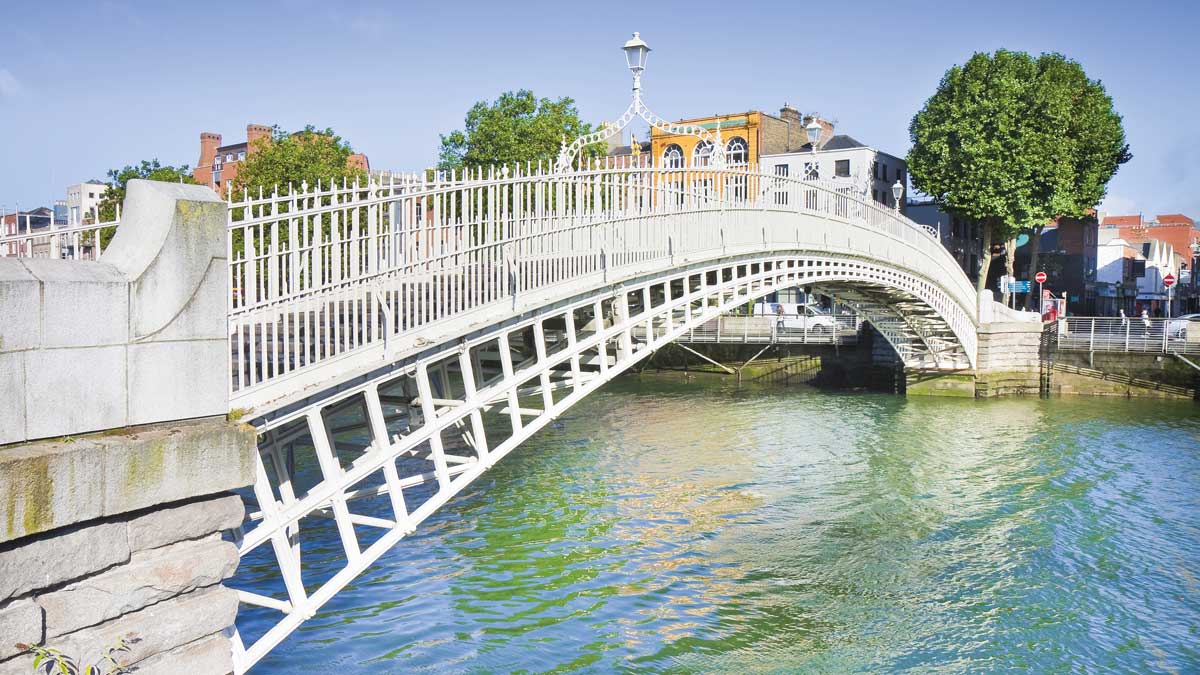 Half Penny Bridge in Dublin