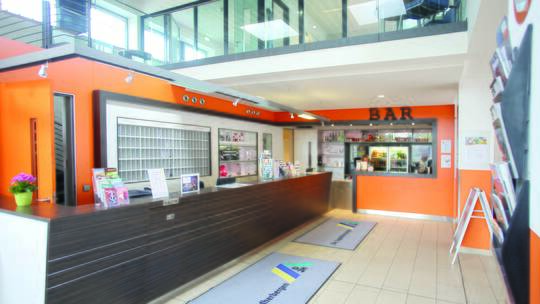 2 Klassenfahrt Hamburg JugendherbergeHornerRennbahn Rezeption