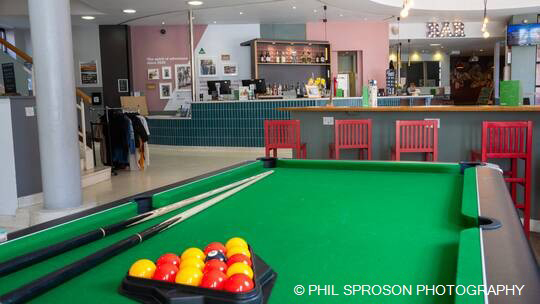 2 Klassenfahrt LiverpoolundManchester YHAManchester Lobby