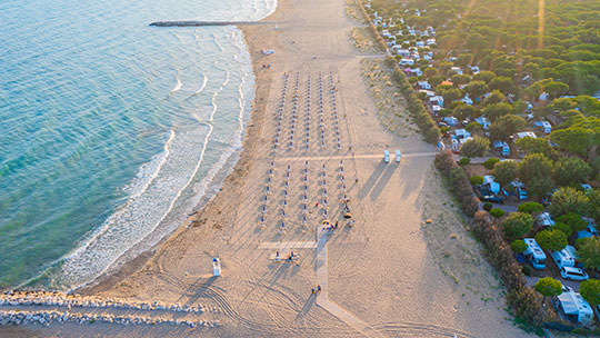 2 Klassenfahrt Venedig CampingVillageCavallino Strand