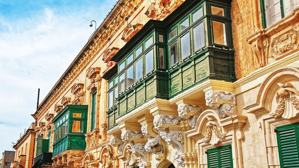 Valletta Häuserfassade