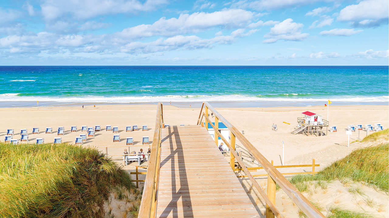 Strand von Sylt aus der Ferne