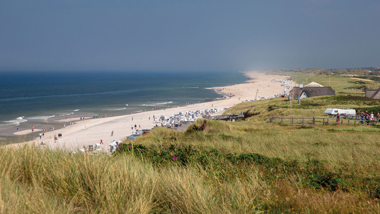 Strand von Sylt aus der Ferne