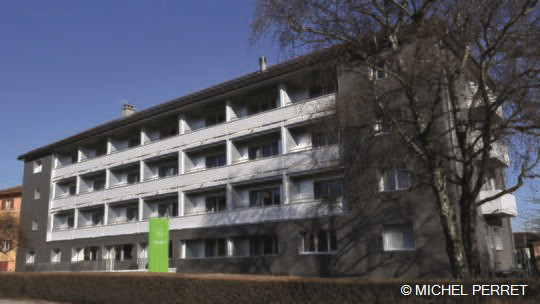 1 Klassenfahrt Genf NyonHostel Außenansicht