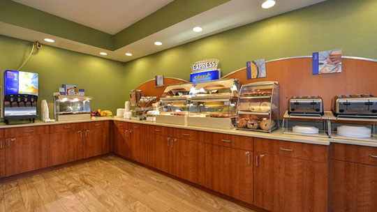 3 Klassenfahrt NewYork HolidayInnExpressMidtownWest Frühstück
