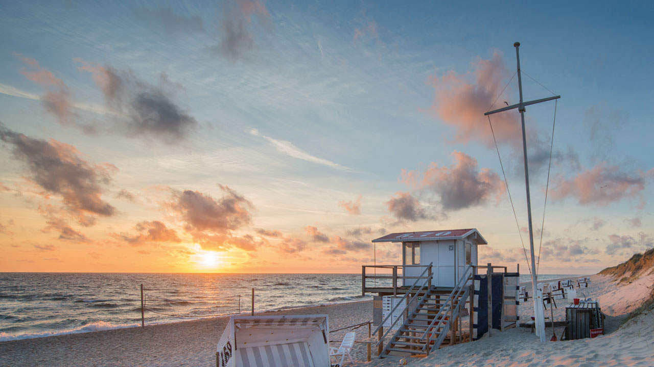 Strand von Sylt aus der Ferne