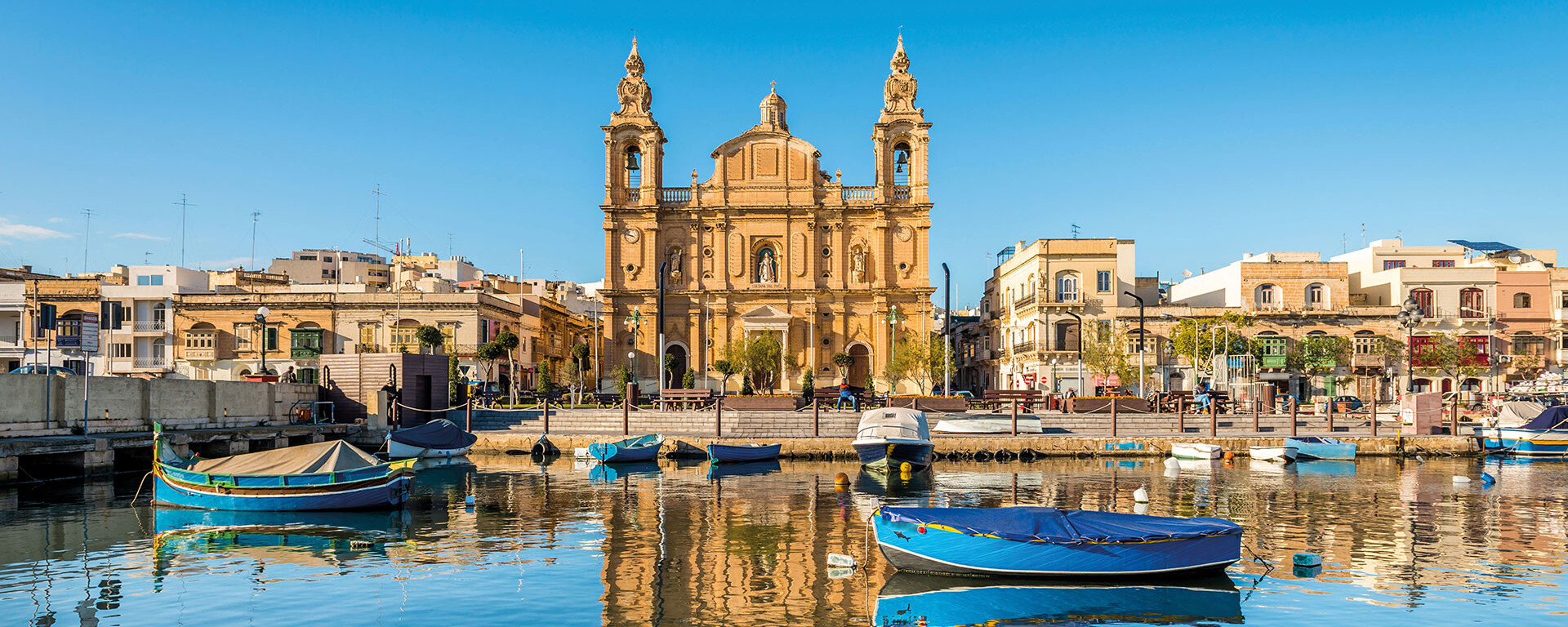 Malta Boote im Hafen