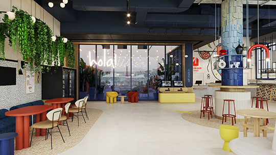 1 Klassenfahrt Barcelona MEININGERHotelBarcelonaFiraGranVia Lobby