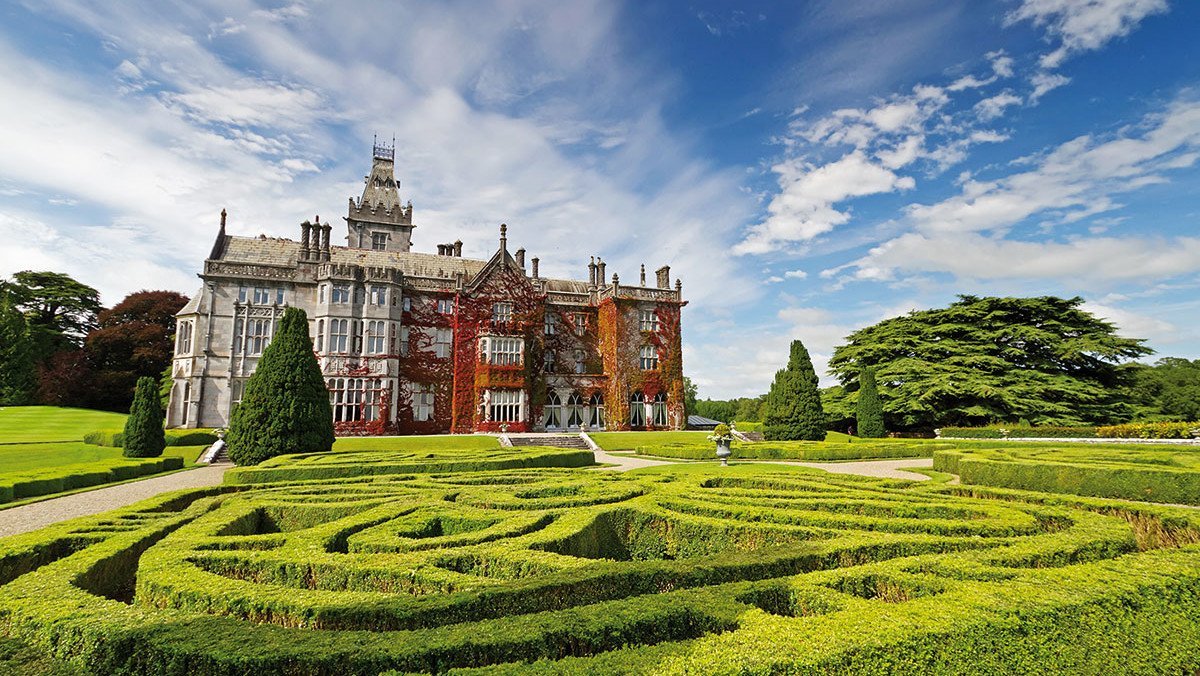 Blick auf den Adare Manor Garden