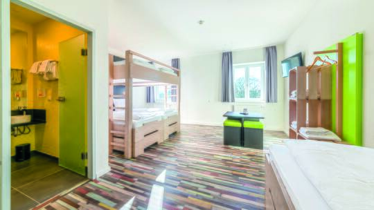 3 Klassenfahrt Bodenseeregion Art&StyleHostelSingen Mehrbettzimmer