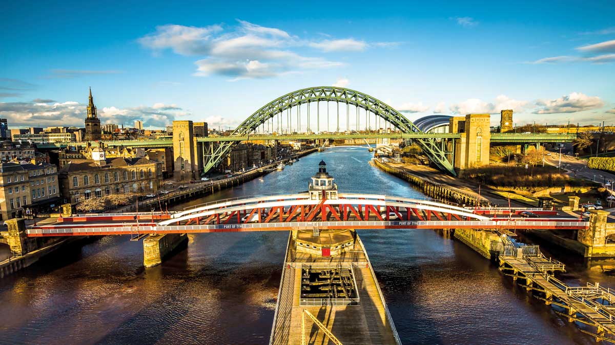 Fluss Tyne in Newcastle