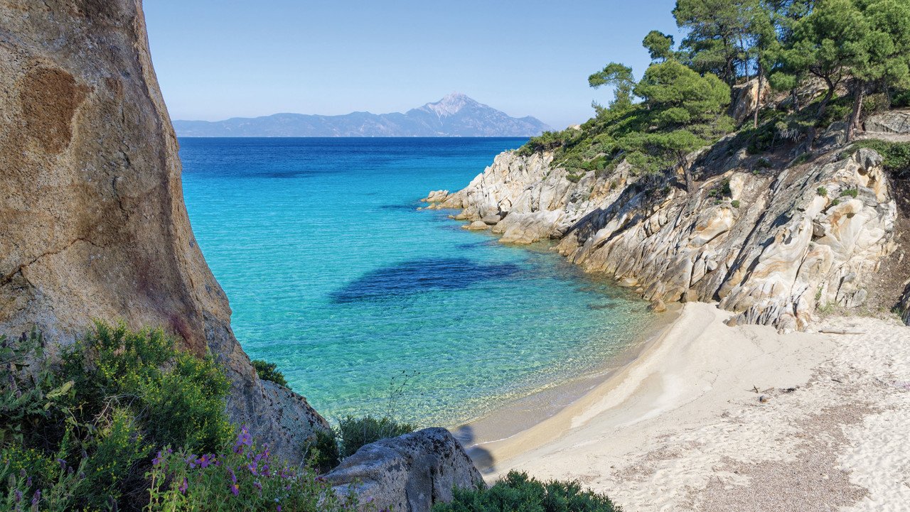 Schöner Strand in Griechenland