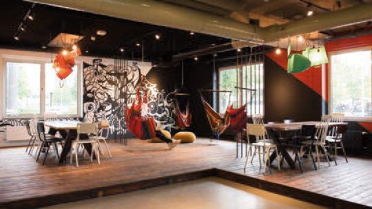 4 Klassenfahrt Amsterdam ViaHostel Aufenthaltsbereich