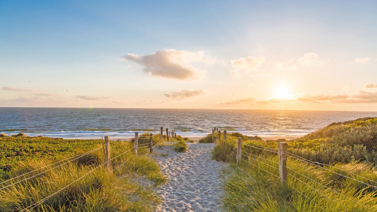 Ostseebad Damp - Strand in der Abenddämmerung