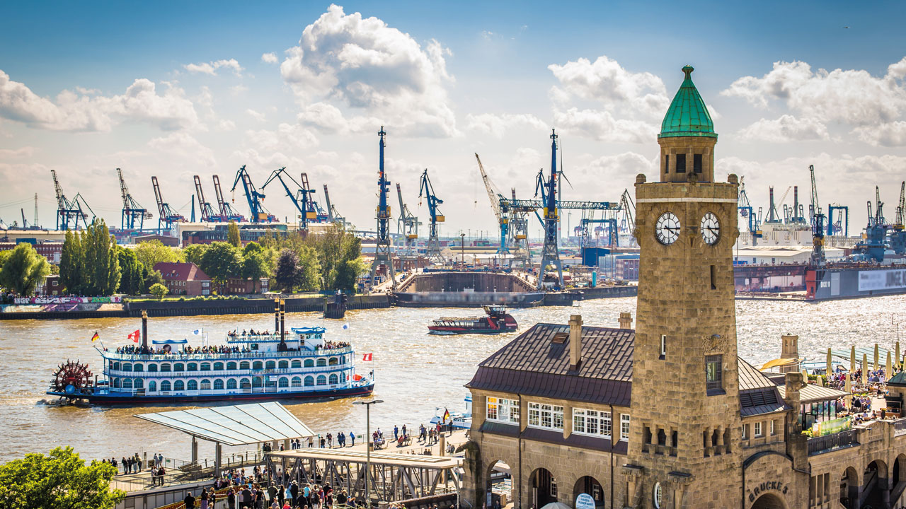 Blicke auf den Hamburger Hafen