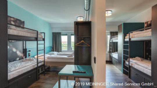 4 Klassenfahrt München MEININGERHotelMünchenOlympiapark Mehrbettzimmer