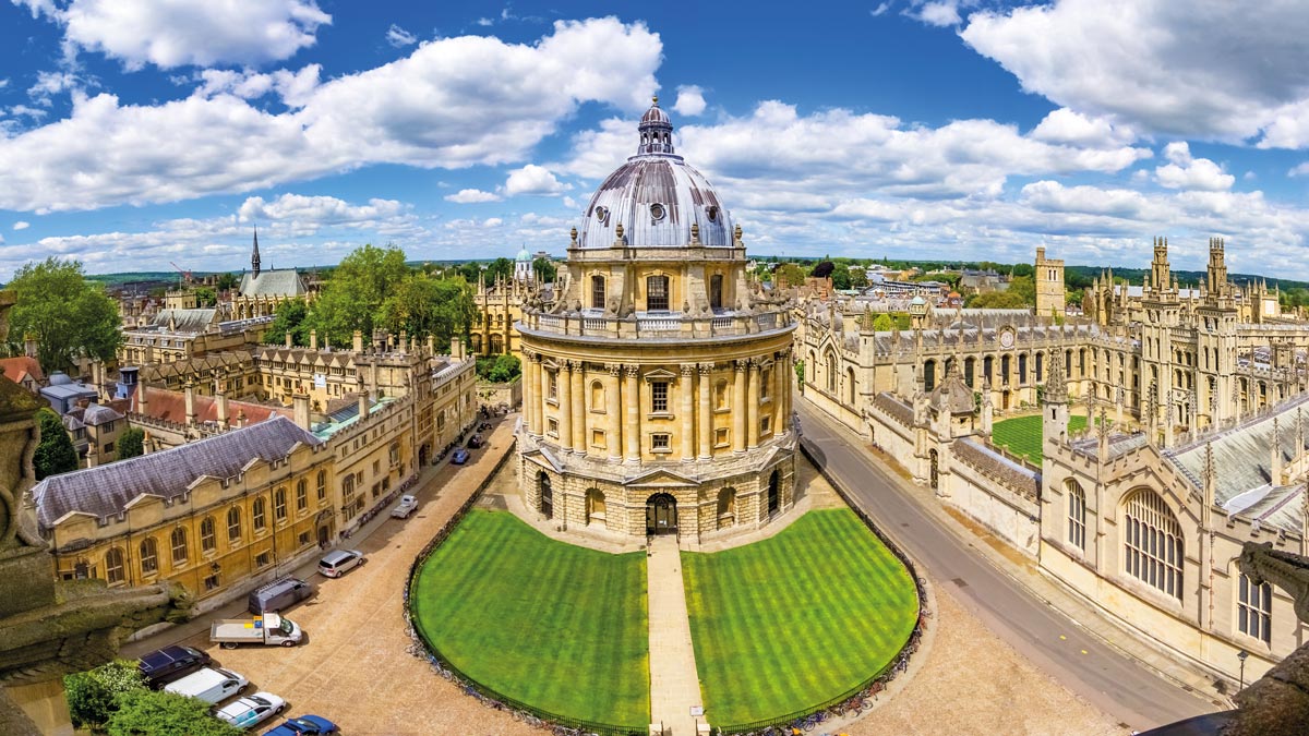 Blick auf die Oxford Bodleian Library