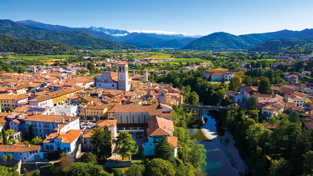 Panoramaaussicht auf Friaul