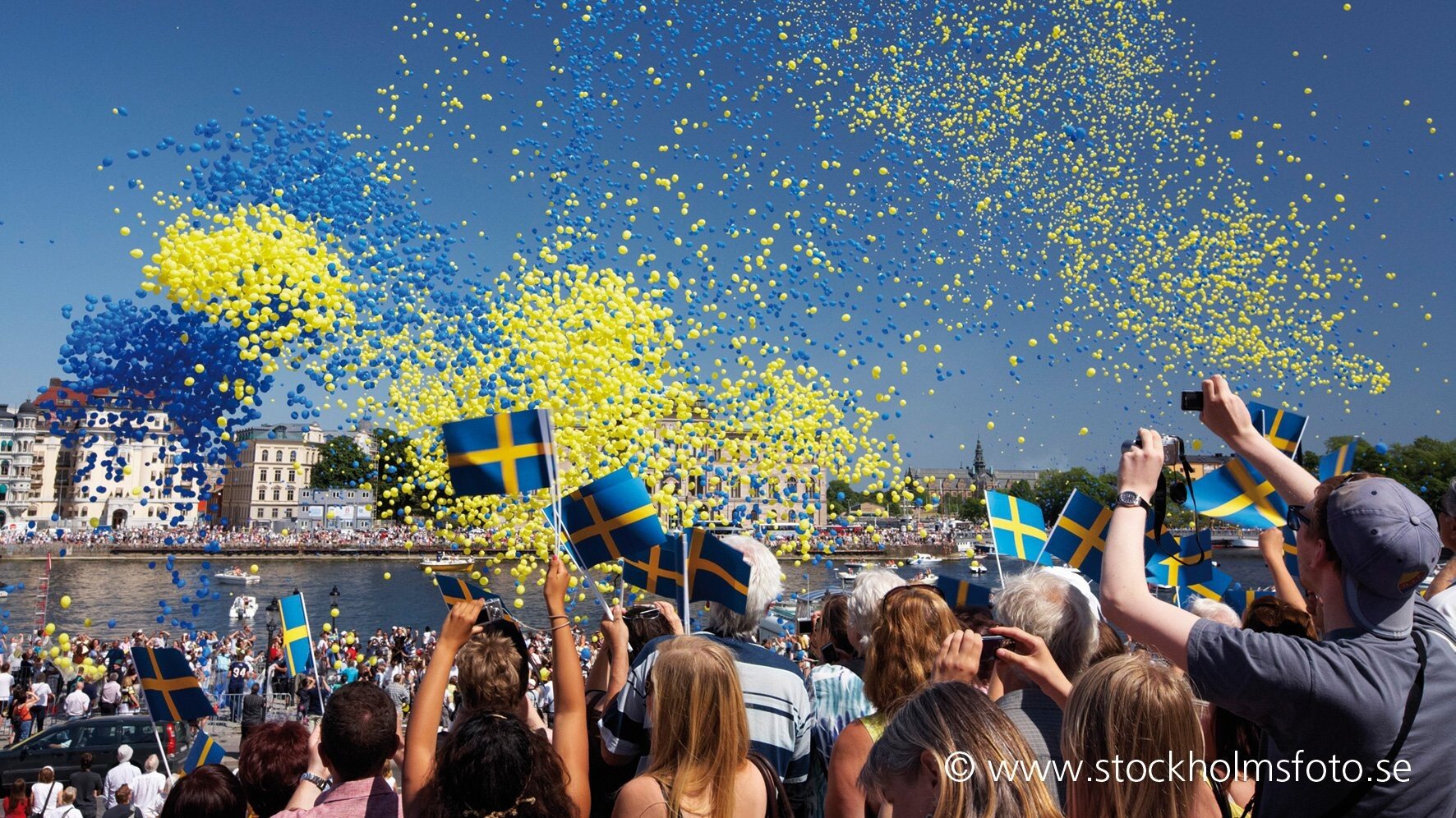 Studienfahrten Stockholm Feiernde Schweden in Stockholm