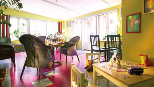 4 Klassenfahrt Stockholm JugendherbergeZinkensdamm Aufenthaltsraum