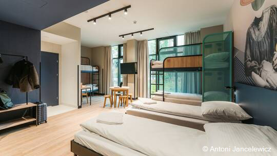 1 Klassenfahrt Krakau MEININGERHotelKrakowCentrum Sechsbettzimmer