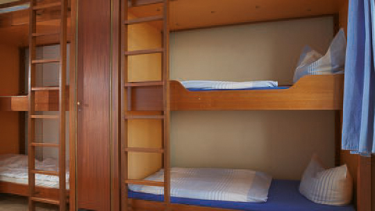 2 Klassenfahrt Rügen HausamSund Mehrbettzimmer