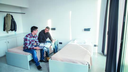 3 Klassenfahrt Antwerpen JugenherbergePulcinella Doppelzimmer