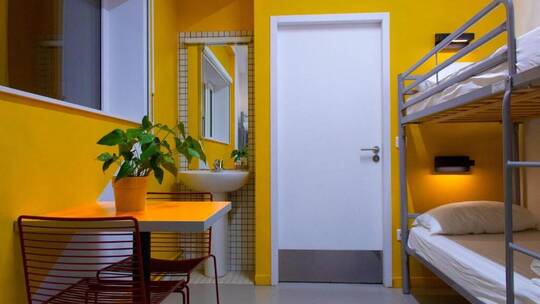 2 Klassenfahrt Lille AubergedeJeunesseLille Doppelzimmer