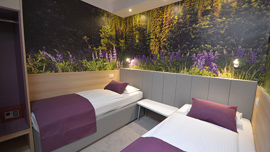 3 Klassenfahrt Ljubljana HotelEmonec 2 Bettzimmer