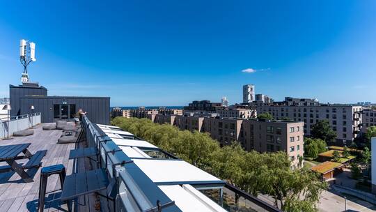 4 Klassenfahrt Kopenhagen CopenhagenGoHotelCity Dachterrasse