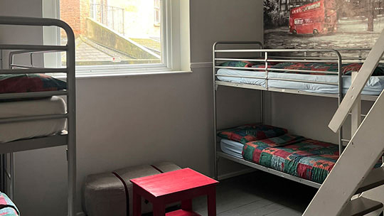 1 Klassenfahrt Hastings No5 Student Accomodation Hastings Mehrbettzimmer