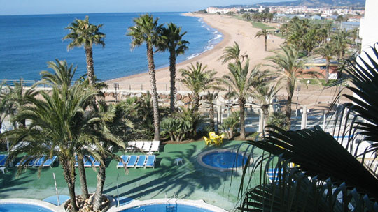 1 Klassenfahrt Barcelona MittelklassehotelsCostaMaresme Ausblick