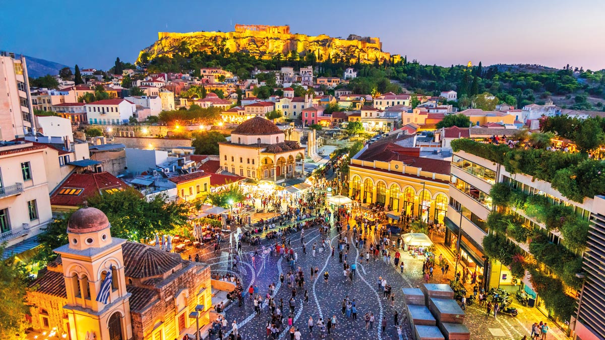 Blick über die Altstadt von Athen