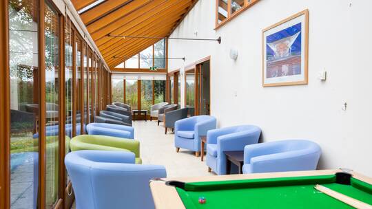 4 Klassenfahrt Chester YHAChesterTraffordHall Wintergarten