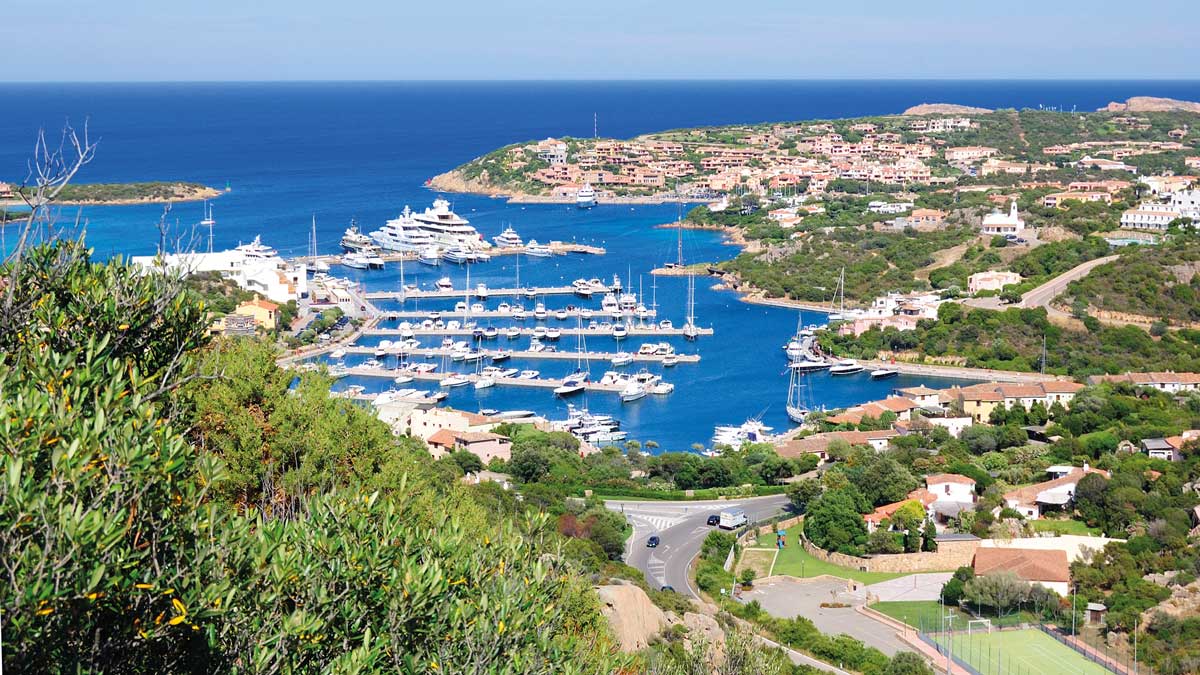 Gruppenreise Sardinien Blick auf die Bucht von Porto Cervo