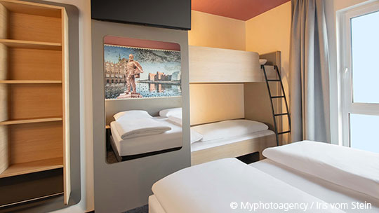 3 Klassenfahrt Stralsund B&BHotelStralsund Vierbettzimmer