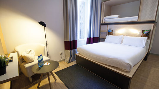 2 Klassenfahrt Barcelona TOCHostelMadrid Zimmer