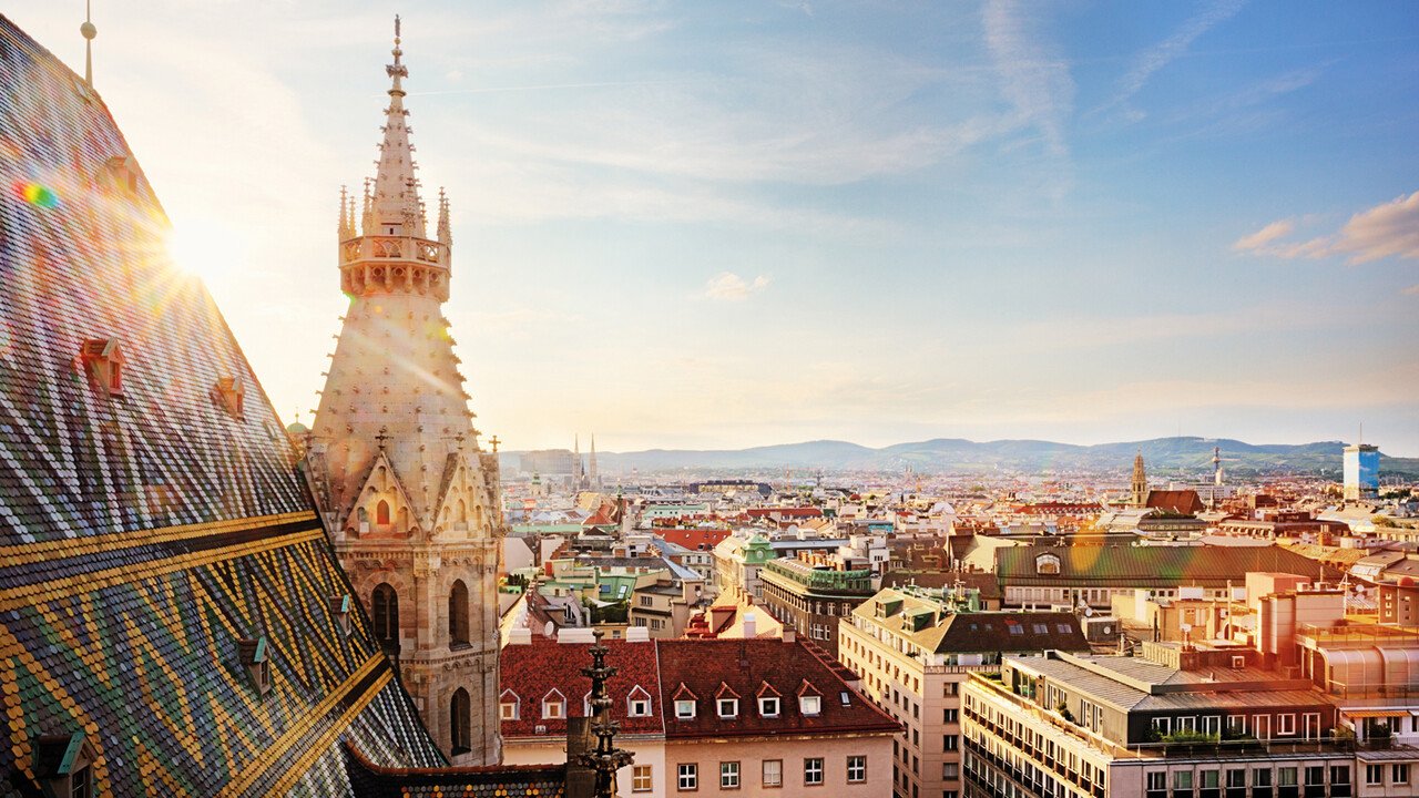 Exkursion nach Österreich Blick auf Wien vom Stephansdom
