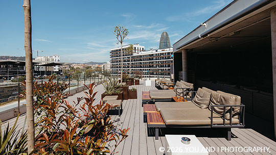 1 Klassenfahrt Barcelona HostelTwentytu Dachterrasse