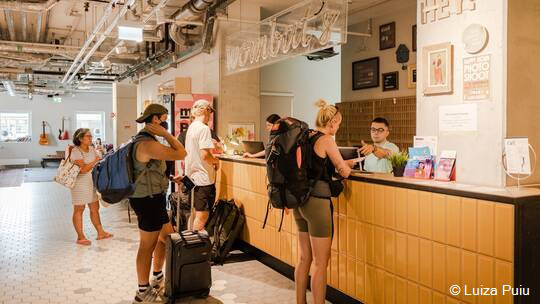 2 Klassenfahrt München Wombat´sTheCityHostelMunichWerksviertel Rezeption