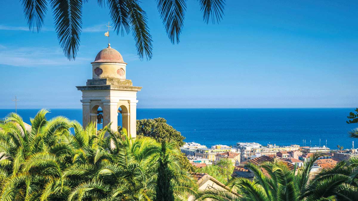Italienische Riviera - Ausblick auf das San Remo Casino