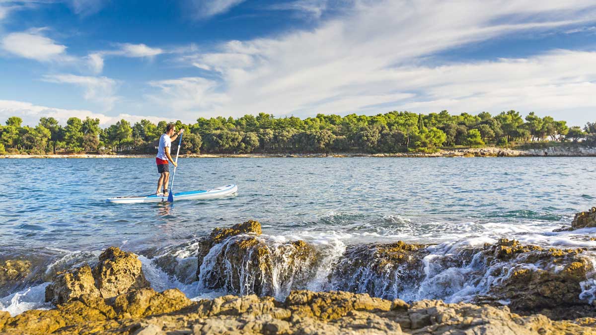 SUP auf dem Wocheiner See