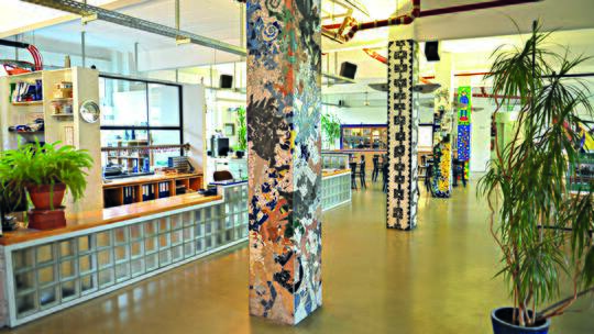 1 Klassenfahrt Berlin HotelTransitLoft Rezeption