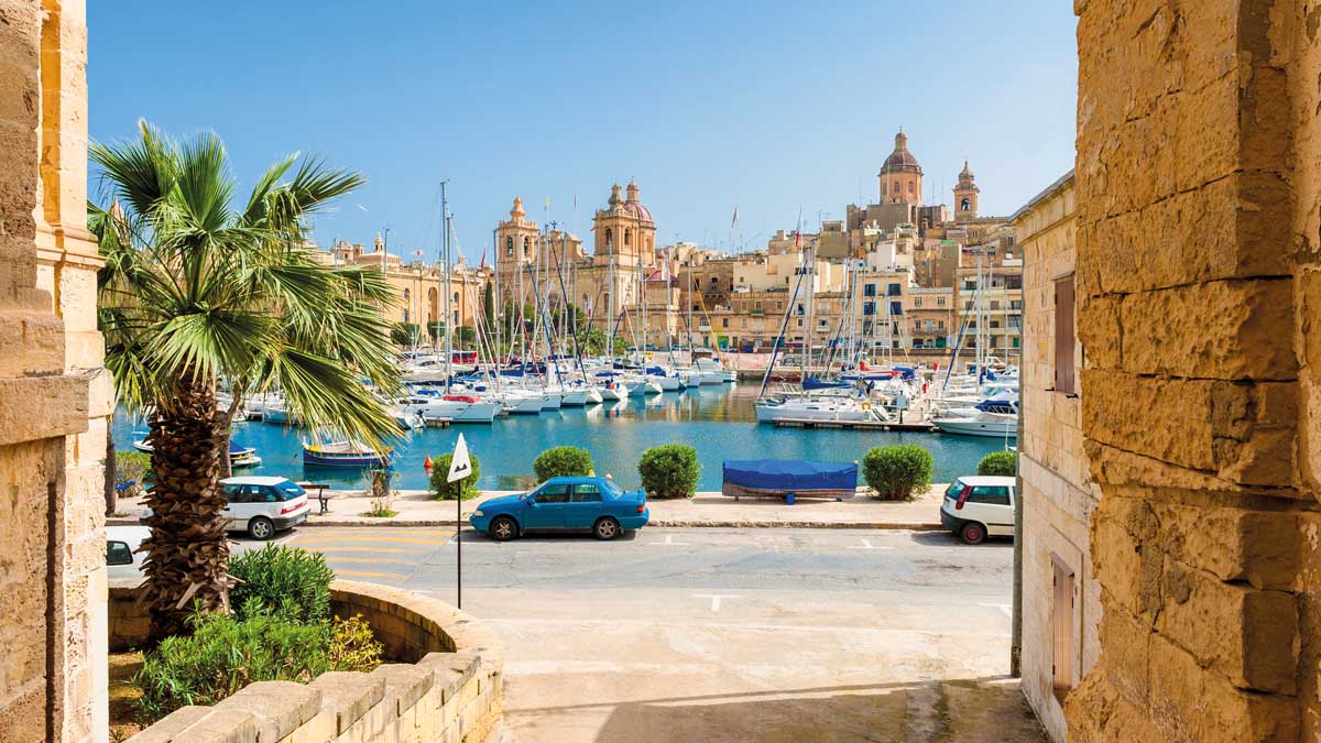 Marina in Senglea auf Malta