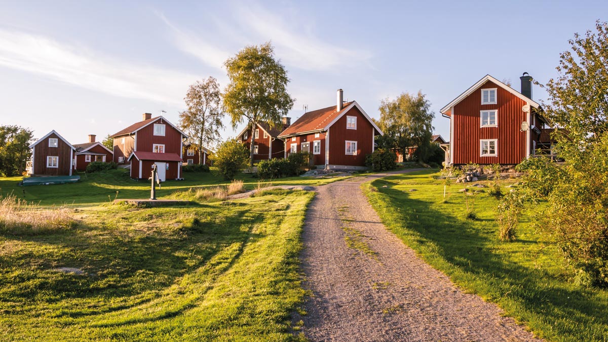 Zufahrt zur schönen Schwedensiedlung