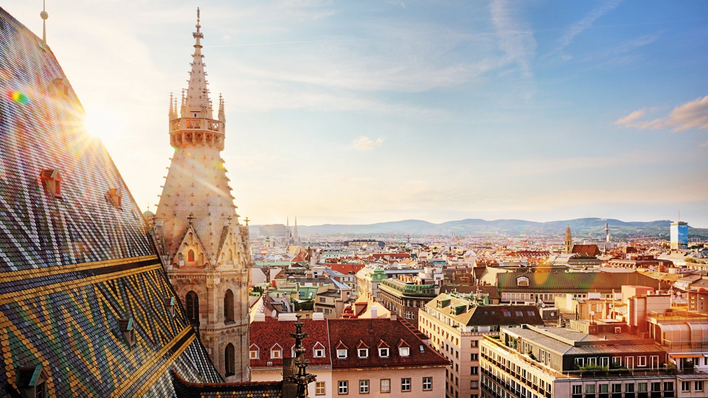 Blick auf Wien vom Stephansdom