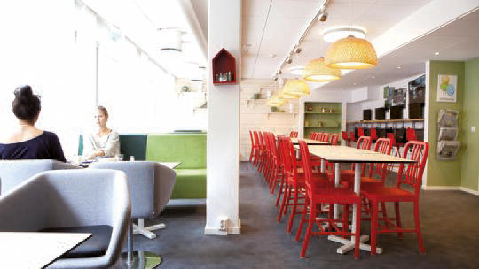 3 Klassenfahrt Göteborg SlottsskogensHostel Aufenthalsbereich