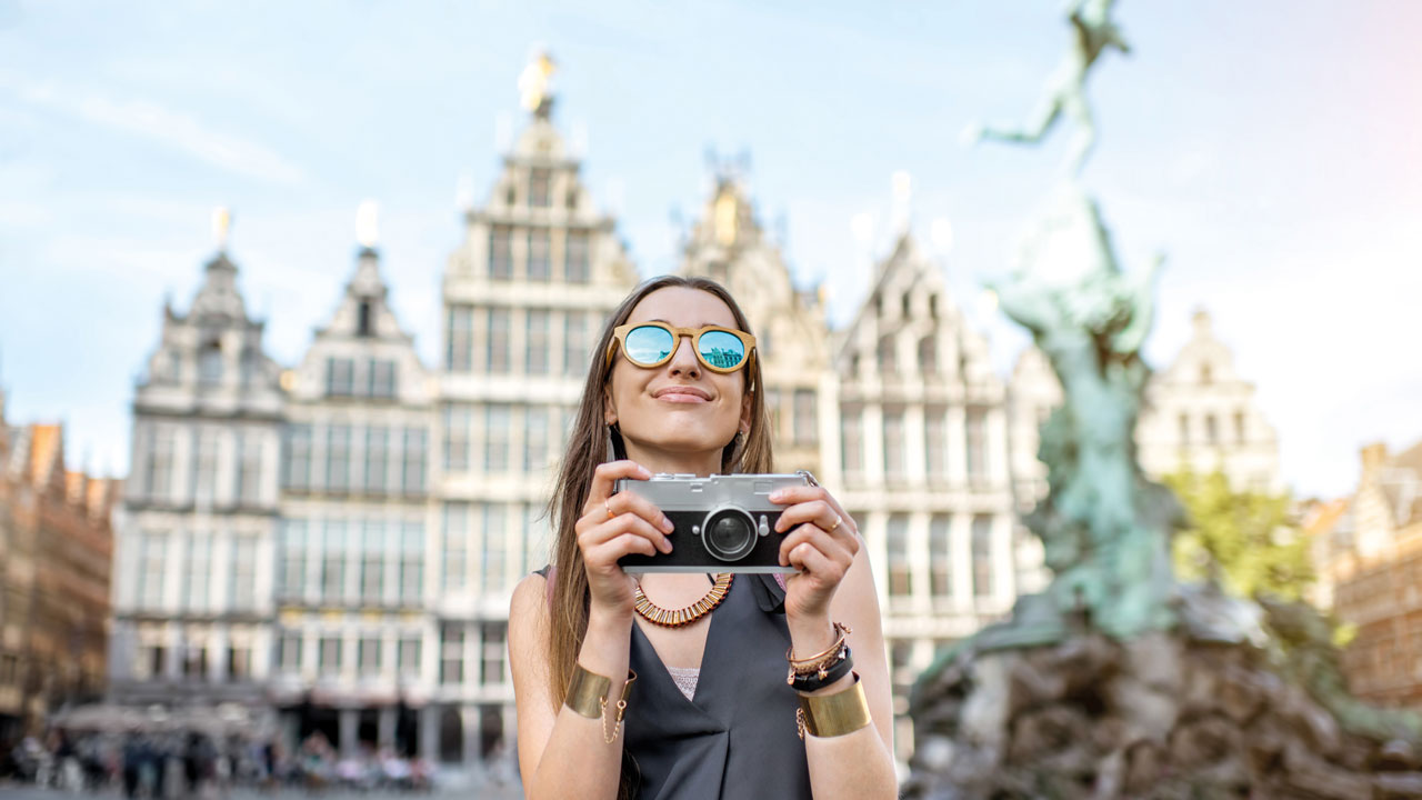 Klassenfahrt Antwerpen Marktplatz Fotografin
