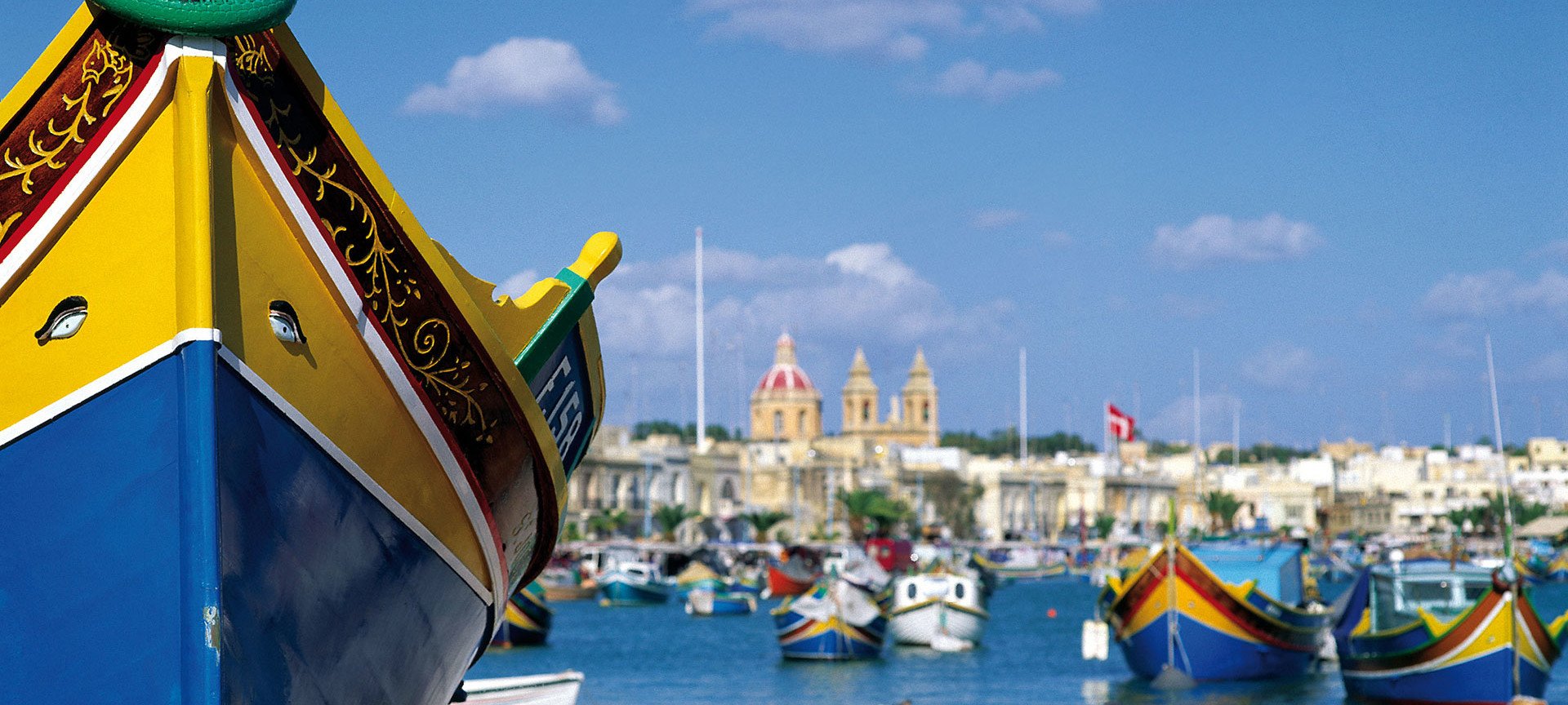 Malta Boote im Hafen