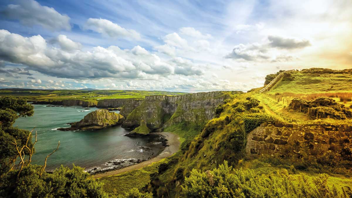 Gruppenreise Schottland und die irischen Metropolen Panorama Blick auf eine wunderschöne Landschaft